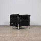 Cassina LC2 vintage lounge chair by Charlotte Perriand and Le Corbusier
