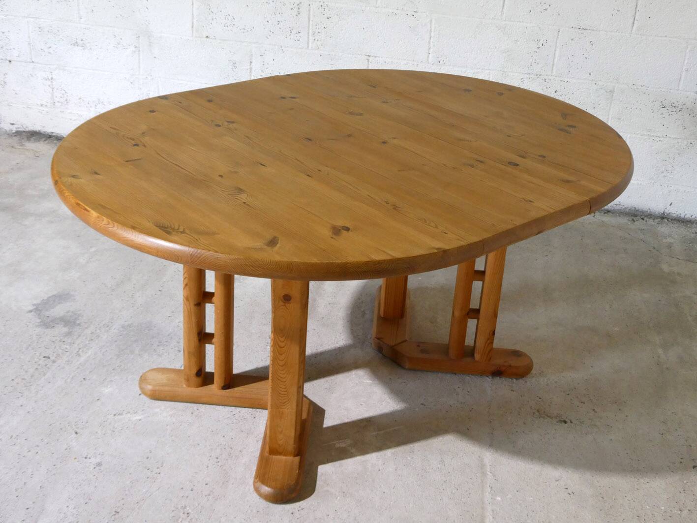 table à manger en pin, Pays Bas, 1970