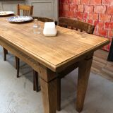 Ancienne table de ferme en chêne
