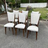 Set of 6 vintage high chairs – 50s/60s design