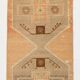 Tapis de couloir vintage taupe, 92 x 321 cm