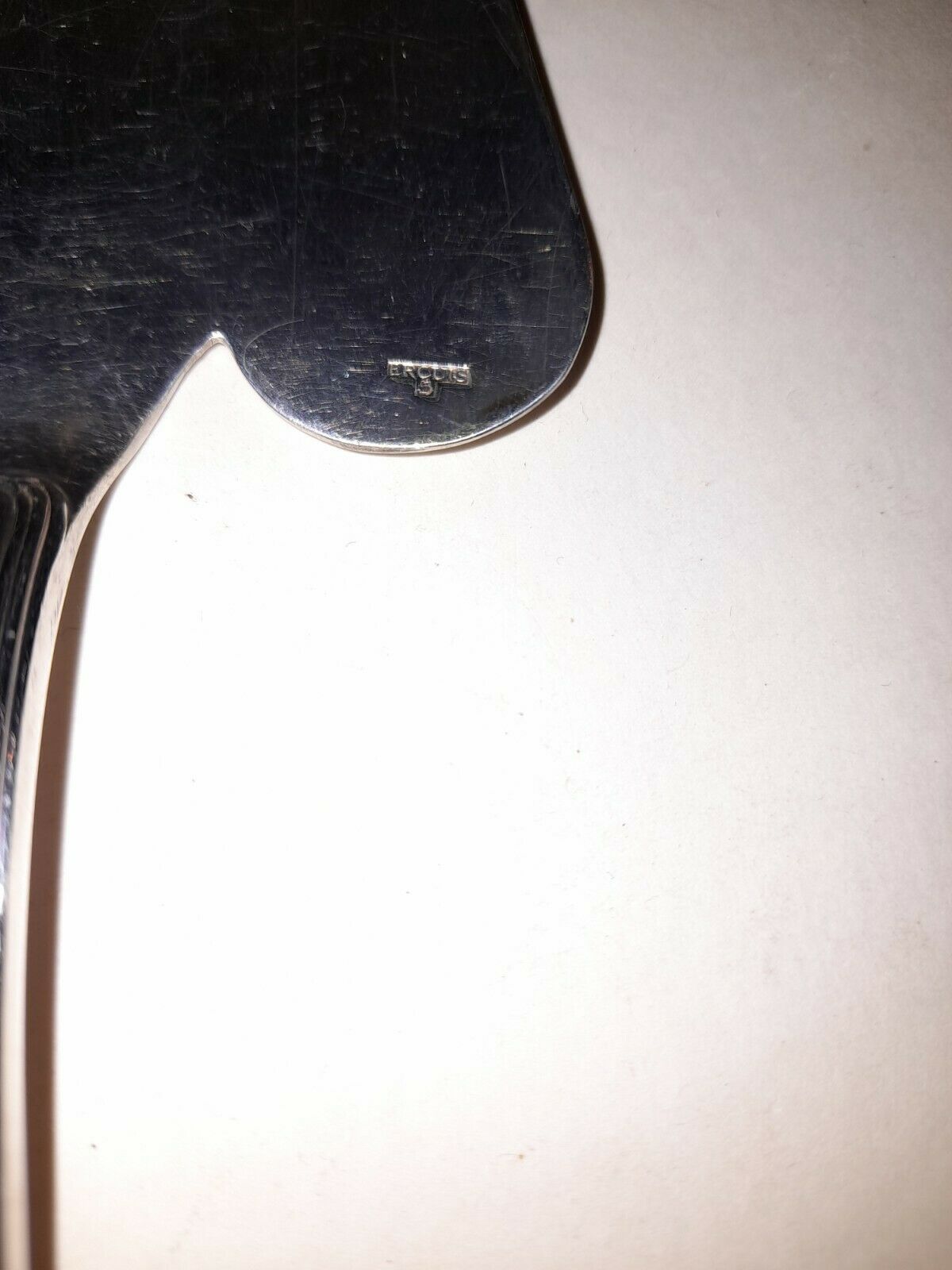 Ercuis cake shovel with silver metal fillet - 28.5 cm