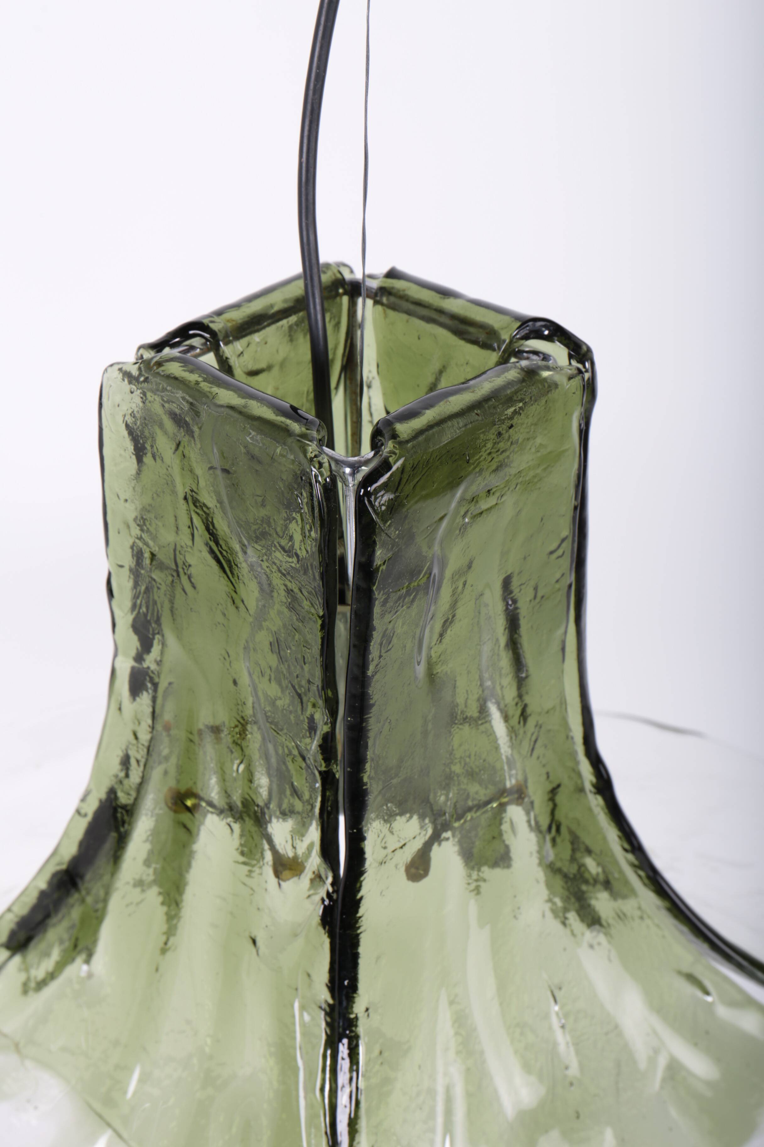 LS 185 pendant light by Carlo Nason for Mazzega, Italy, 1970s