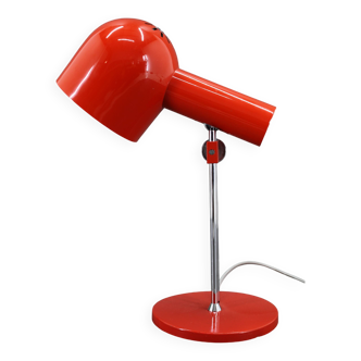 Lampe de bureau rouge Josef Hurka des années 1960 pour Napako, Tchécoslovaquie