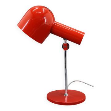 1960s Josef Hurka Red Desk Lamp for Napako , Czechoslovakia