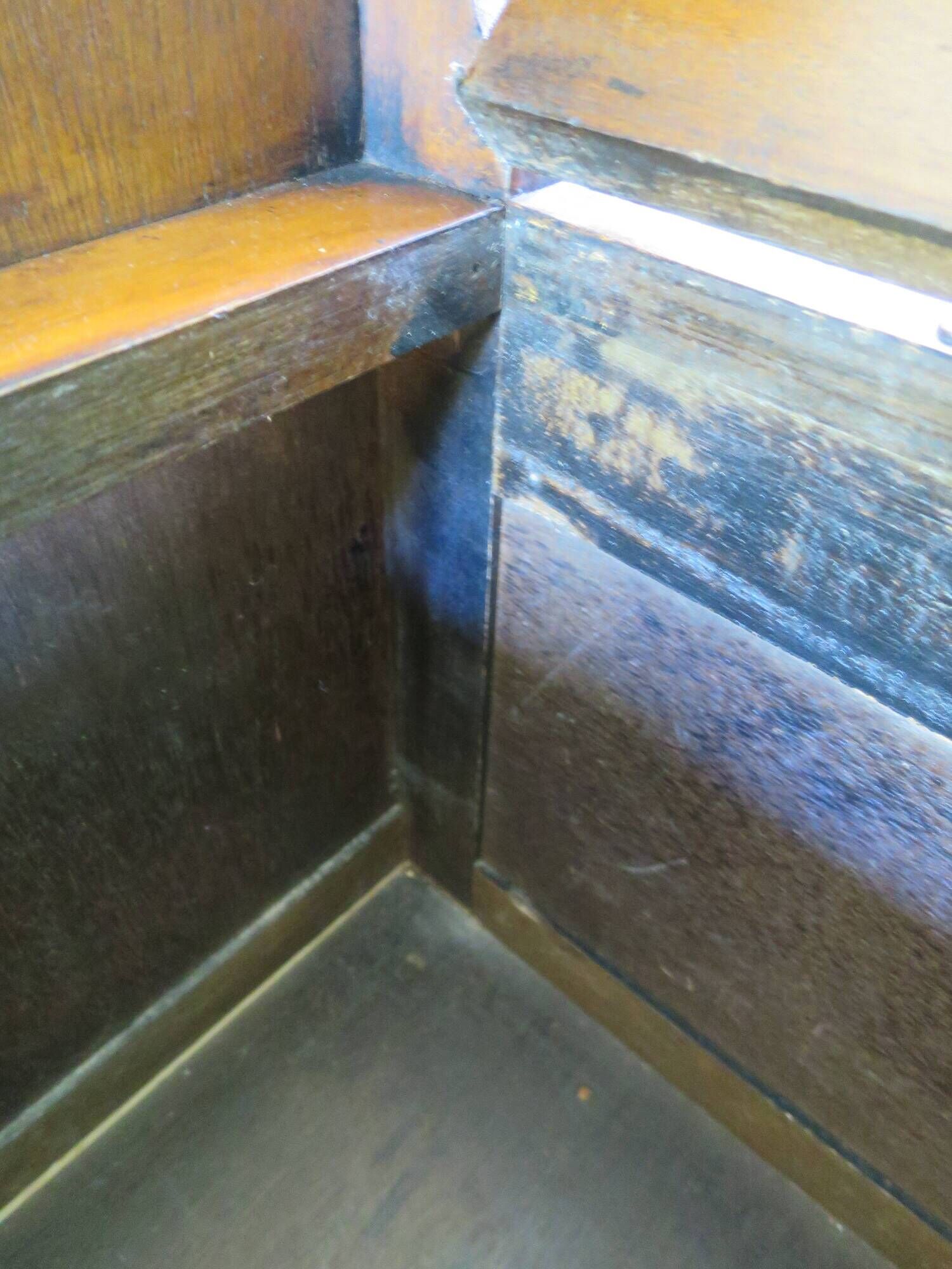 Rare entrance bench - Old chest bench - toy chest - oak color