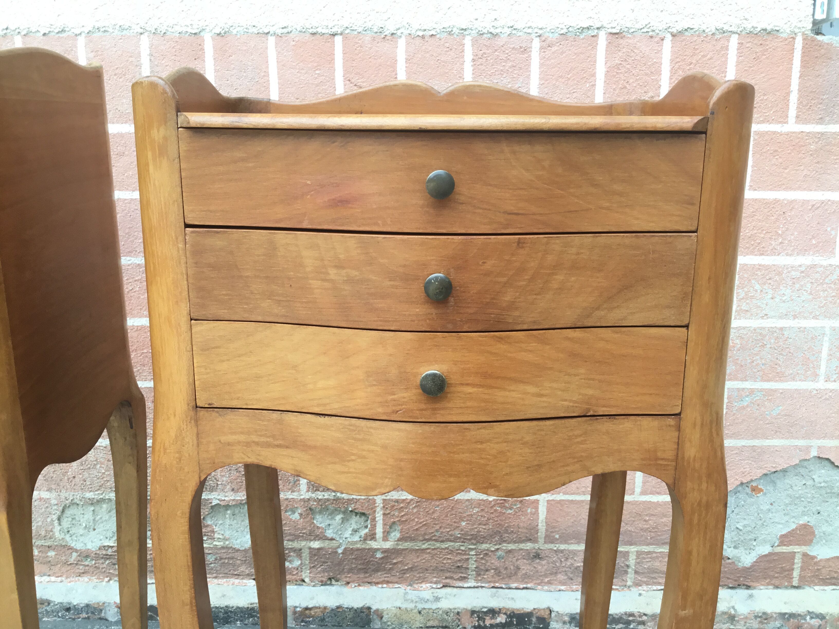 Louis XV style bedside pair