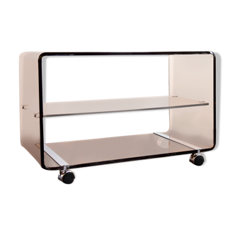 Side table on wheels