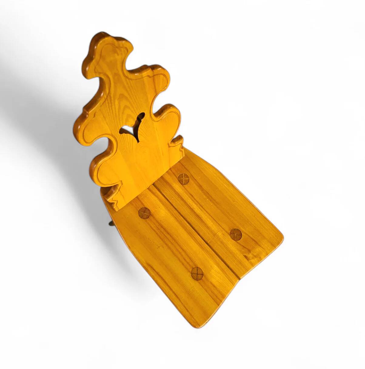 Chaises et table Cepelia Tiroler, ensemble de 5 pièces, Pologne, années 1960, marquées.