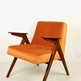 Fauteuil Orange Bunny attribué à Józef Chierowski, 1970