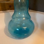 Bouteille en verre bleuté par blenko année 60