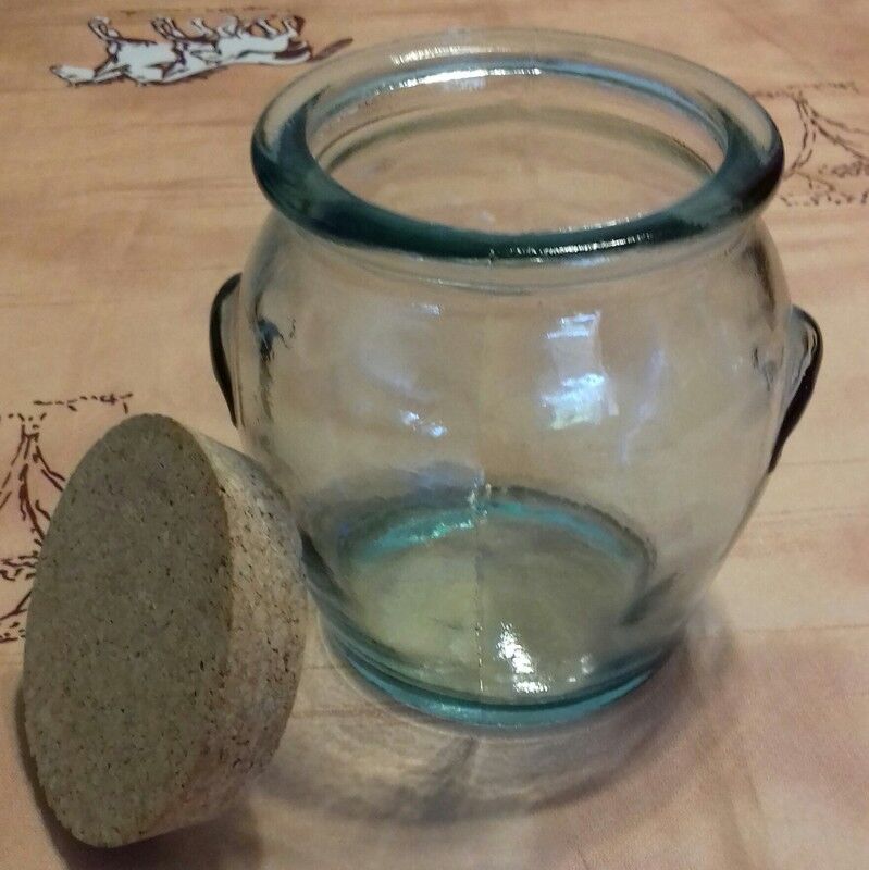 2 green Sage old jars