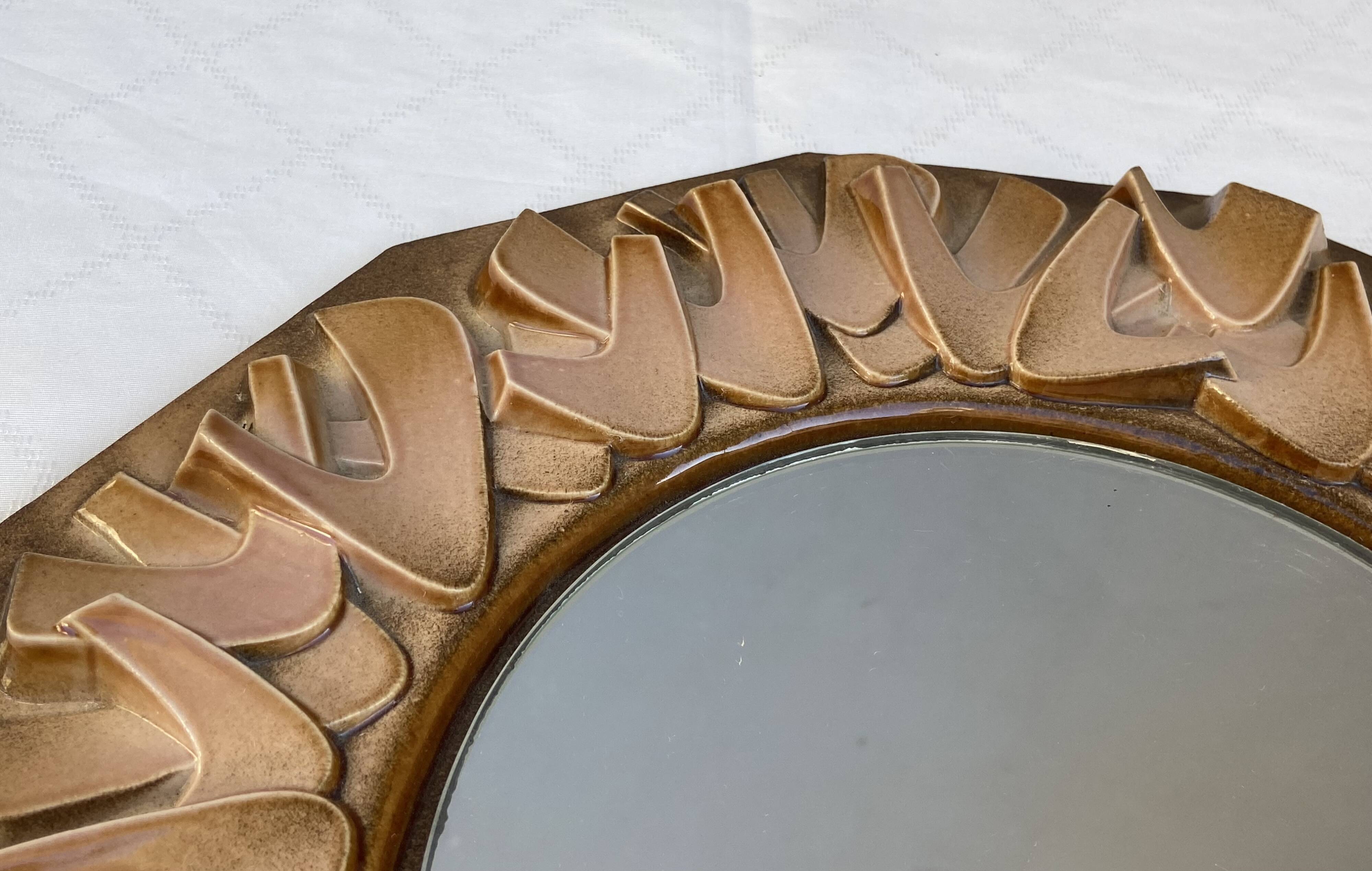 Ceramic mirror from the 1960s