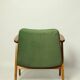 Fauteuil rétro styl scandinave bouteille verte 1962 design milieu de siècle chaise en bois fauteuil de salon patio Boho