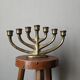 Bronze chandelier Scandinavian brutalist decoration