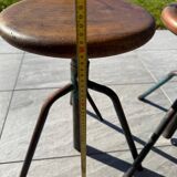 Three industrial workshop stools from the 50s/60s