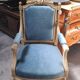 Louis XVI style armchair in lacquered wood