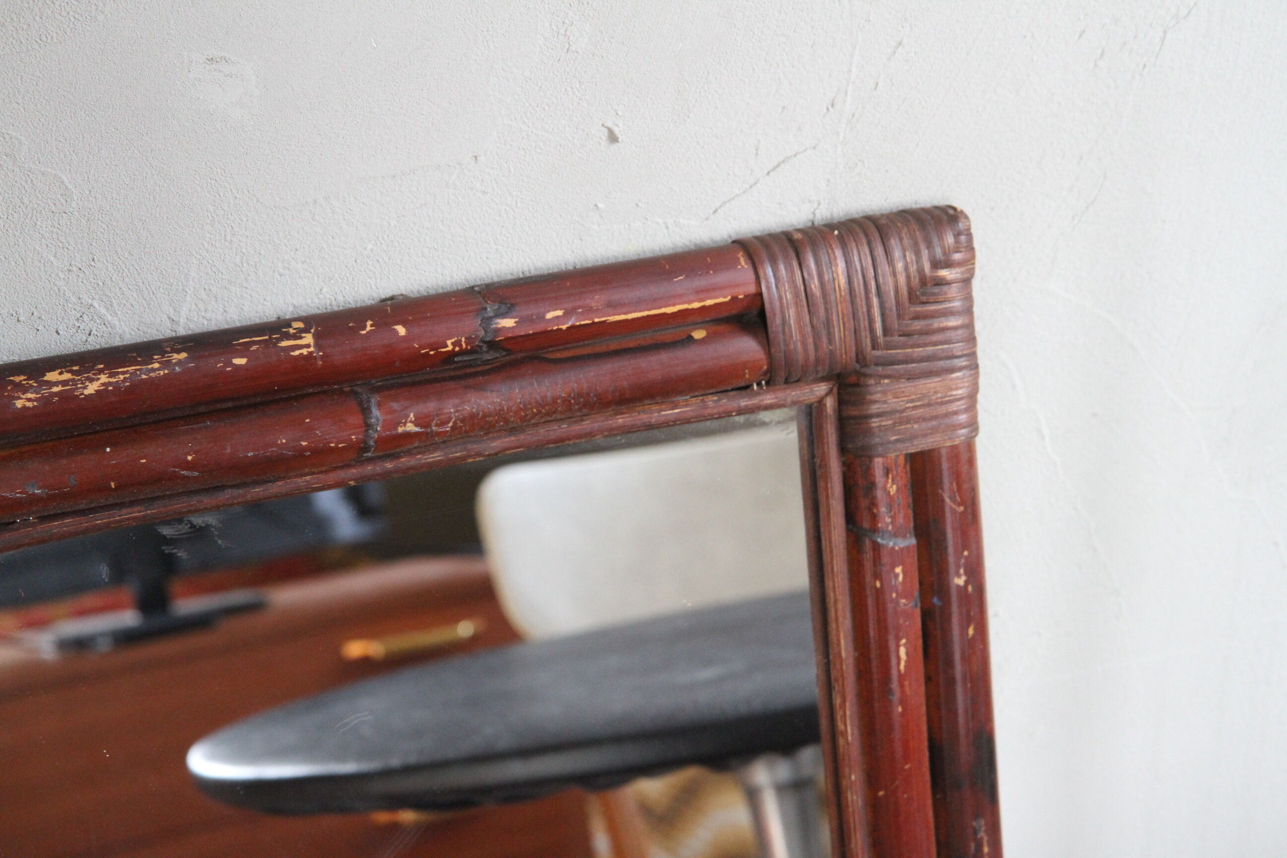 Rattan mirror 52 x 48 cm