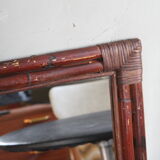 Rattan mirror 52 x 48 cm