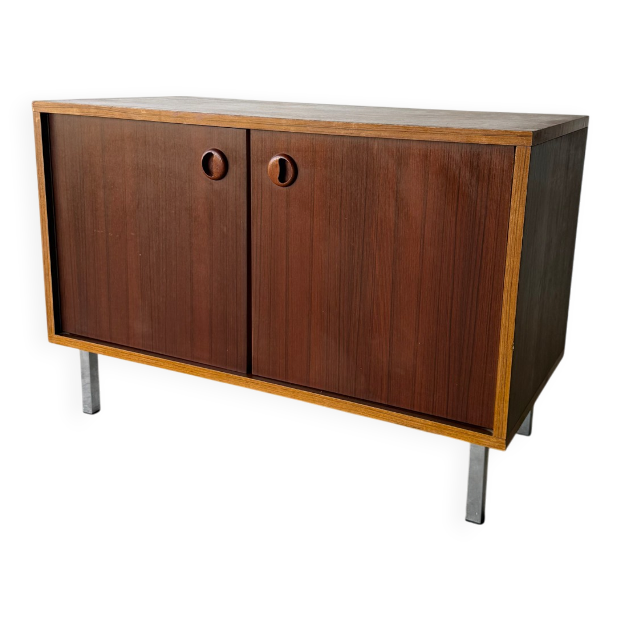 Petite enfilade / buffet double design scandinave moderniste teck