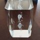 Glass dolphin paperweight
