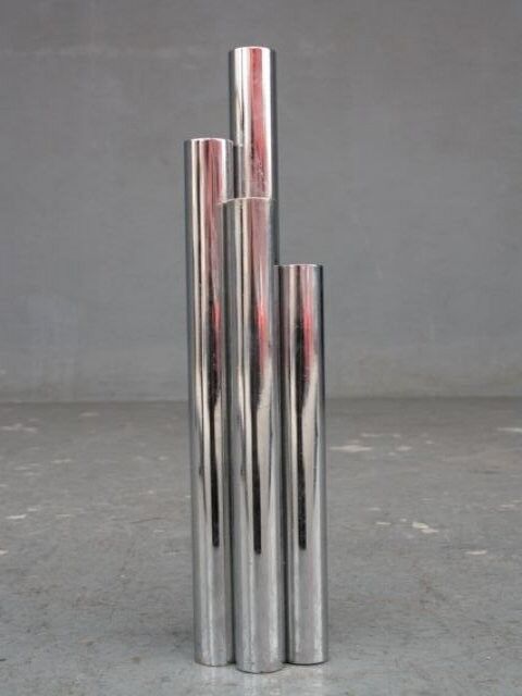Mud tubes design nickel-plated metal 1980