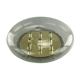 XL 60s 70s Lamp Light Plafoniere Flush Mount Ice Glass Hillebrand 60s