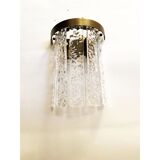 Hammered strips “listelli” murano glass belt wall sconces