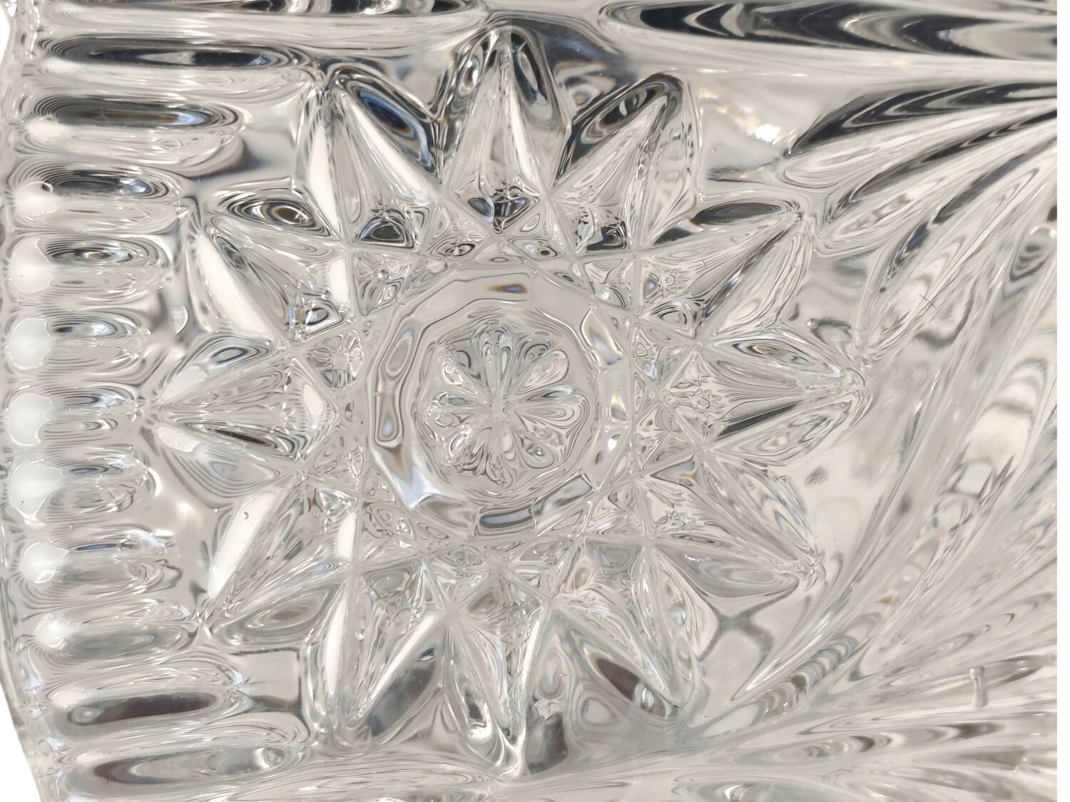 Vintage Molded Glass Vase - Exquisite Floral and Botanical Motifs