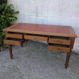 Louis XVI style oak desk