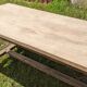 Old table in solid chene