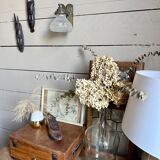 Art Deco wall lamp in metal and glass