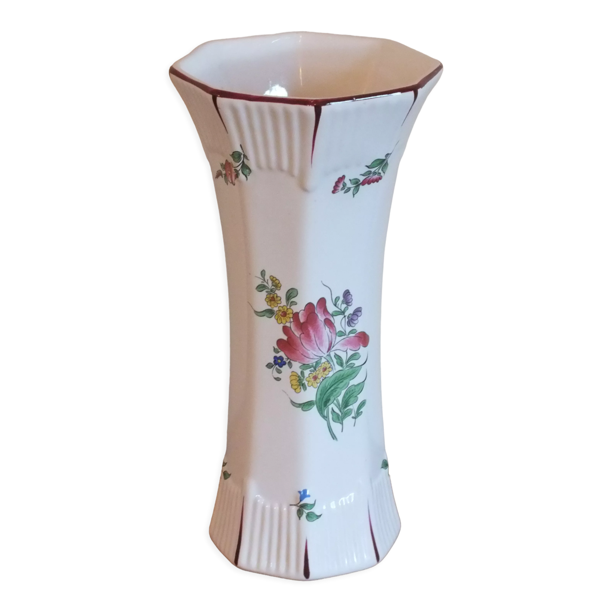 Earthenware vase of St Clement KG Lunéville decoration street lamp