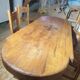 Monastery table with Occitan cross + 4 chairs - 20th century