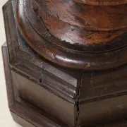 Monumental wooden wine press screw column, hand-carved, 18th c. – 170 cm
