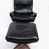 King Chair with ottoman by Andre Vandenbeuck for Strässle, 1960s