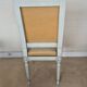 Chaise style Louis XVI assise velours beige doré
