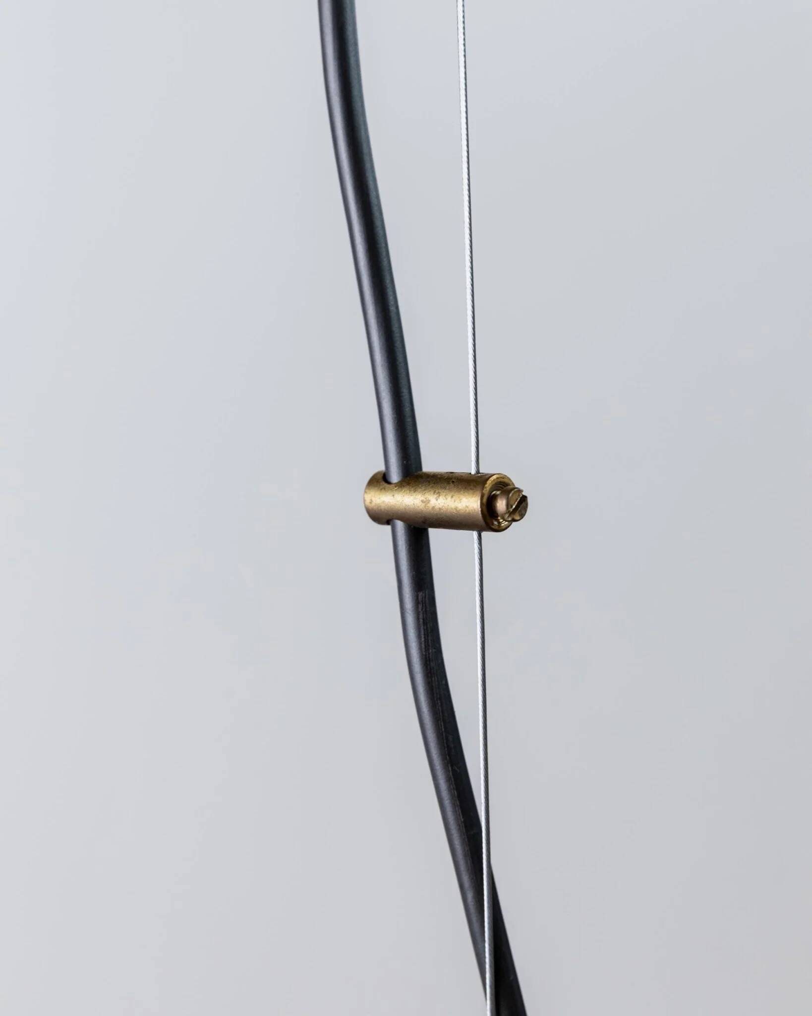 XXL Transparent Murano Glass Globe Lamp with Gold Metal Hardware, 3-Bulb Italian 1960s Vintage Pendant