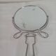Vintage barber mirror