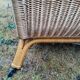 Rattan cradle.