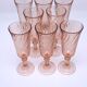 8 flûtes à champagne rose