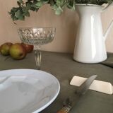 Set of 6 ivory ceramic knives