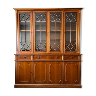 Bibliothèque anglaise Stuart avec secrétaire fixe