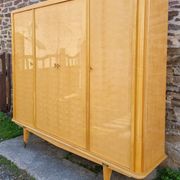 Wardrobe wardrobe and vintage shelves 50s, mirrors
