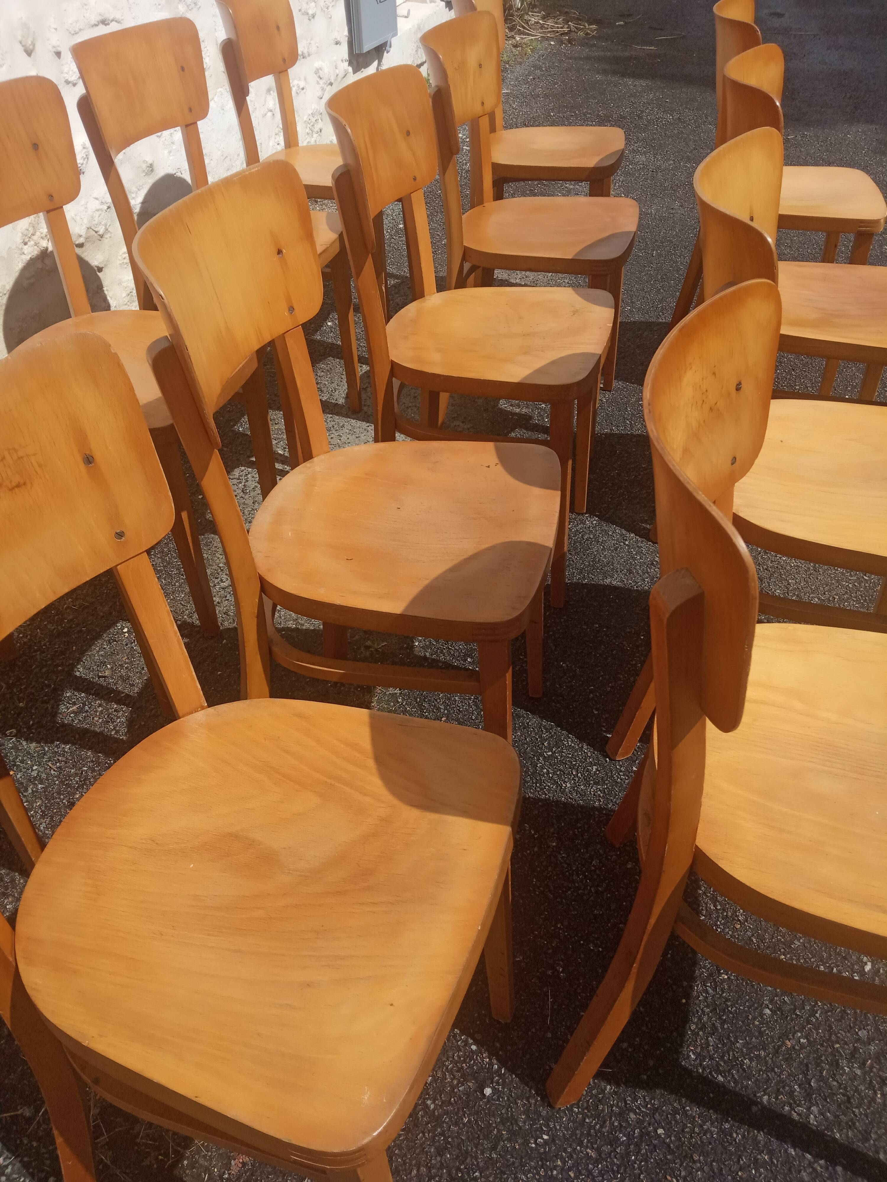 14 bistro chairs Thonet
