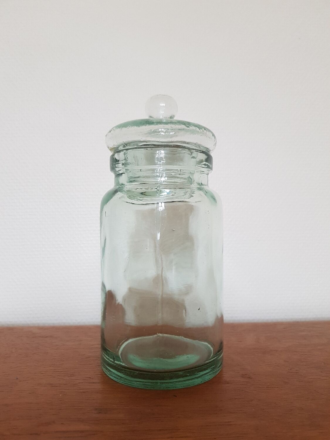 Old glass sugar box
