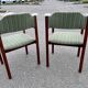 Série de chaises scandinave fauteuil chaise ottoman en palissandre