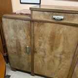 Art Deco sideboard in wood and marble