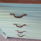 Vintage parisian wooden slip-up