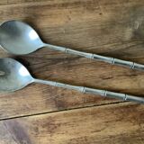 Silver-plated salad servers, Italy 1980